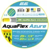 Шланг для поливу 2E AquaFlex Azure, 1/2", 25м, 4 шари, 20бар, -10…+60°C, сумка, зрошувач, конектор, 2 адаптери (2E-GHE12AE25)