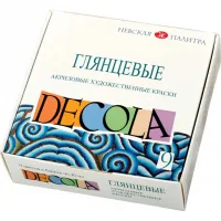 Acrylic paints Nevskaya palette Decola acrylic glossy 9 colors 20 ml (350435)