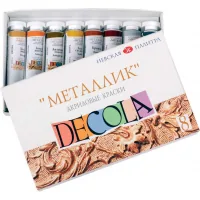 Acrylic paints Nevskaya palette Decola acrylic Metallic 8 colors 18 ml (350815)