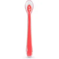 Set of children's tableware Baboo Silicone spoon 6+ months. Red (90433)