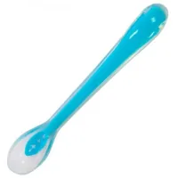 Set of children's tableware Baboo Silicone spoon 6+ months. Blue (90431)