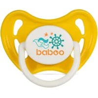 Baboo latex pacifier Marine, 0+ months (yellow) (5-044)