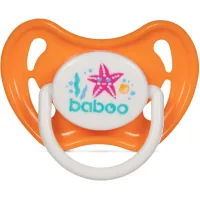 Baboo Sea Life silicone pacifier, 6+ months (orange) (5-028)