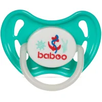 Baboo Marine silicone pacifier, glow in the dark, 0+ (green) (5-029)