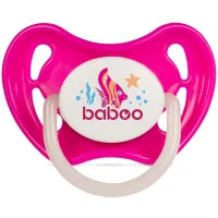 Baboo Sea Life Silicone Pacifier, Glow in the Dark, 6+ Months (Pink) (5-032)