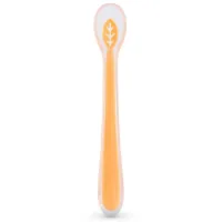 Set of children's tableware Baboo silicone spoon from 6 months. orange (10-008)