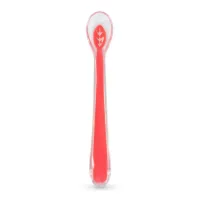 Set of children's tableware Baboo silicone spoon from 6 months. red (10-002)