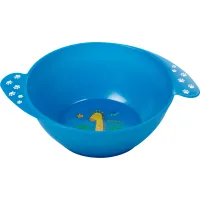 Baby plate Baboo Safari with handles from 6 months (blue) (9-026)