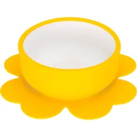 Baby plate Baboo with suction cup, from 6 months (yellow) (9-021)