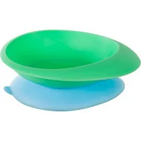 Children's plate Baboo Ufo with suction base, from 6 months (green) (9-032)