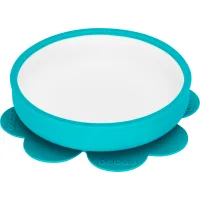 Baby plate Baboo with non-slip base, 6+ months (turquoise) (9-024)