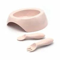 Set of children's tableware Difrax bowl, fork and spoon (Blossom) (7342 Blossom)