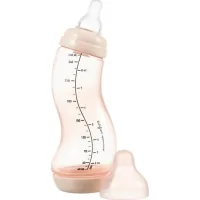 Feeding bottle Difrax S-bottle Natural with silicone nipple, 250 ml (706 Blossom)