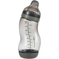 Difrax S-bottle Wide feeding bottle with silicone nipple, 310 ml (707 Clay)