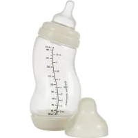Difrax S-bottle Wide feeding bottle with silicone nipple, 310 ml (707 Popcorn)