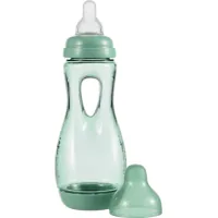 Difrax feeding bottle with silicone teat and holding arm, 240 ml (193 Sage)