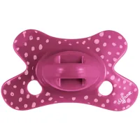 Difrax Natural pacifier, 0-6 months (123 Dahlia_dots)
