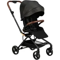 MoMi Adelle Stroller, Black with Gold (WOSP00034)