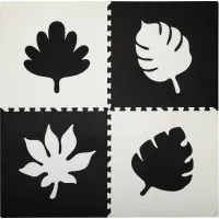 Children's rug MoMi puzzle Feli 120 x 120 cm Black (AKCE00028)