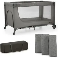 Дитячий манеж Kinderkraft Joy 2 Dark Grey (5902533925117)