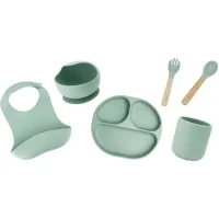 Set of children's tableware MoMi AMI green (AKCE00045)