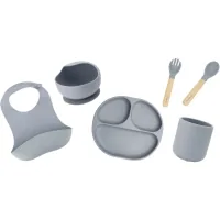 Set of children's tableware MoMi AMI gray (AKCE00044)
