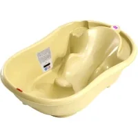 Ok Baby Onda bathtub with anatomical slide and temperature sensor, yellow (38231300)