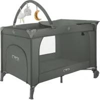 Children's playpen MoMi BELOVE PLUS dark green (LOZE00025)