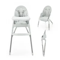 Стілець для годування Kinderkraft Dinnly Grey (5902533926558)