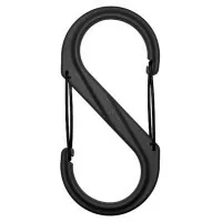 Travel carabiner Nite ize Plastic Carb S Biner Size 10 NI678 All Black (4823082709496)