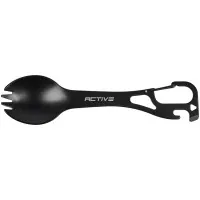 Travel fork and spoon Active Taller Black (GHKS001-H)