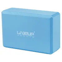 Yoga block LiveUp EVA Brick Uni 22.9 x 15.2 x 7.6 cm Blue (LS3233A-b)