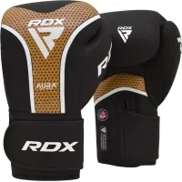 RDX Aura Plus T-17 Black Golden 10oz Boxing Gloves (BGR-T17BGL-10OZ+)