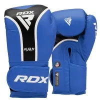 RDX Aura Plus T-17 Blue/Black 12oz Boxing Gloves (BGR-T17UB-12OZ+)