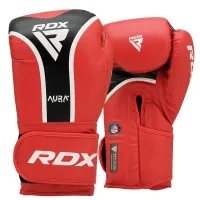 RDX Aura Plus T-17 Red/Black 14oz Boxing Gloves (BGR-T17RB-14OZ+)