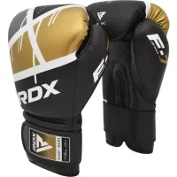 RDX F7 Ego Black Golden Boxing Gloves 10oz (BGR-F7BGL-10oz)