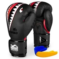 Phantom Fight Squad Schwarz Black 16oz Boxing Gloves (PHBG2216-16)