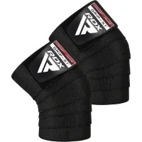 Sports bandage RDX for knees K1 GYM Knee Wraps Full Black (WAH-K1FB)