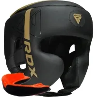 Boxing helmet RDX F6 KARA Matte Golden XL (HGR-F6MGL-XL)