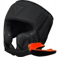 Boxing helmet RDX T15 Noir Cheek Protector Matte Black L (HGR-T15MB-L)