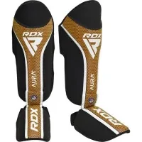 Leg and foot protection RDX Shin Instep Aura Plus T-17 Black Golden XL (SGR-T17BGL-XL+)