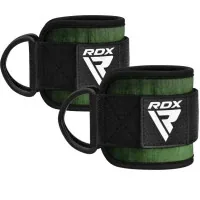 RDX A4 Gym Ankle Pro Army Green Pair Pull Up Cuff (WAN-A4AG-P)
