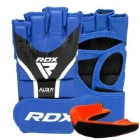 Gloves for MMA RDX Aura Plus T-17 Blue/Black XL (GGR-T17UB-XL+)