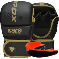 Gloves for MMA RDX F6 Kara Matte Golden Plus L/XL (GSR-F6MGL-L/XL+)