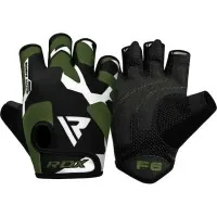 Gloves for fitness RDX F6 Sublimation Black/Green XL (WGS-F6GN-XL)