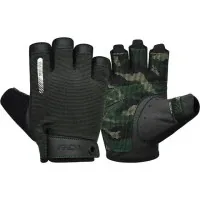 Gloves for fitness RDX T2 Half Army Green M (WGA-T2HA-M)
