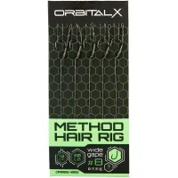 Leash OrbitalX Method Hair Rig Wide Gape 10 20lb 10cm (5pcs/pack) camo (694.00.04)