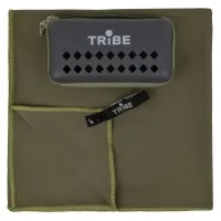 Travel towel Tribe made of microfiber in a cover Pocket Towel 75x150 XL Army-green (T-LC-0001-XL-army-green)