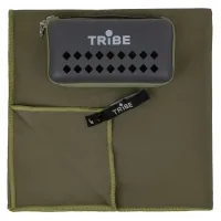 Travel towel Tribe made of microfiber in a cover Pocket Towel 90x180 2XL Army-green (T-LC-0001-2XL-army-green)