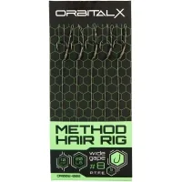 Повідець OrbitalX Method Hair Rig Wide Gape 10 20lb 10cm (5шт/уп) camo (694.00.04)